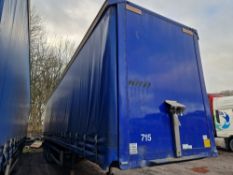 MONTRACON Tri Axle Curtainside Trailer, Chassis No. C255509, Year of Mnaufacture 2007, Tested