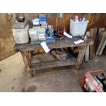 Wooden Workbench, Approx. 1.55m x 0.6m Please read the following important notes:- ***Overseas