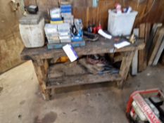 Wooden Workbench, Approx. 1.55m x 0.6m Please read the following important notes:- ***Overseas