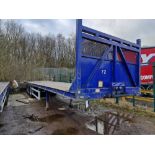 TIRSAN Tri Axle Flatbed Trailer, Chassis No . C091377, Year of Manfacture 2001, Tested until 11/