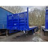 TIRSAN Tri Axle Flatbed Trailer, Chassis No. C168480, Year of Manufacture 2004, Tested until 02/