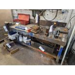 Wooden Workbench with 20mm Vice, Approx. 2.4m x 0.9m Please read the following important