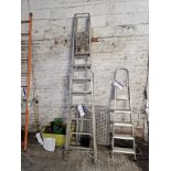 Nine Rise Aluminium Step Ladder Please read the following important notes:- ***Overseas buyers - All