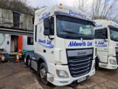 DAF XF460 FTG 6x2 44T Space Cab Tractor Unit, Registration no. DK64 UOM, Mileage: 891,867km (at time