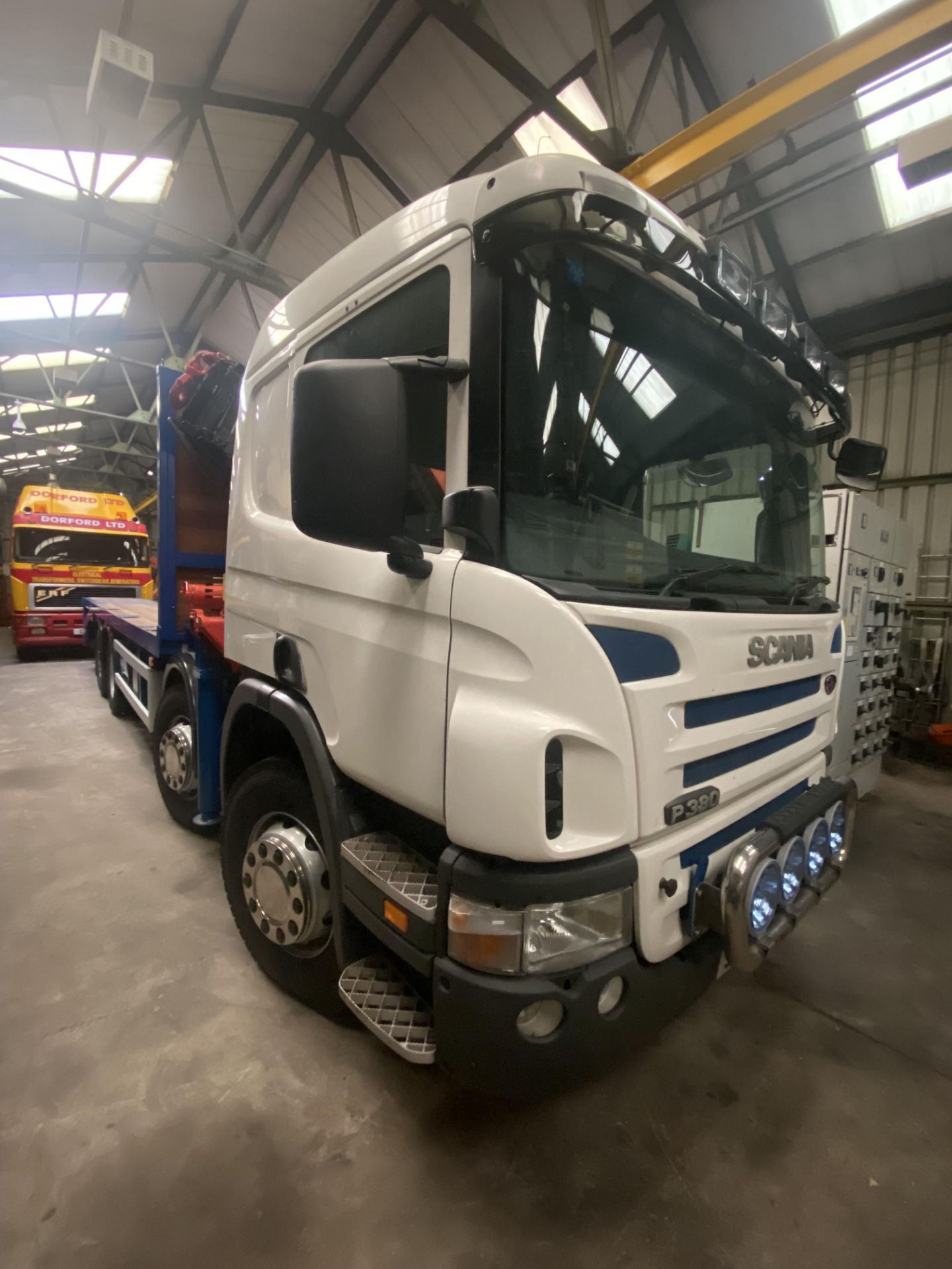 Scania P380 8X2 CHEESE WEDGE RAMP PLANT TRANSPORTER, registration no. SN57 VYP, date first - Image 15 of 42