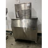 Ziegra Ice Machine, with Follett storage bin below, approx. 1.2m x 0.9m x 1.9m high, lift out charge