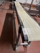 Cheetah/ Syspal Mobile Conveyor, approx. 3m x 0.3m x 0.9m high, lift out charge - £30 + VAT, lot