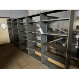 Five Sets of Five Shelf Racking, each set measures approx. 0.92m x 0.33m x 1.9m high, lift out