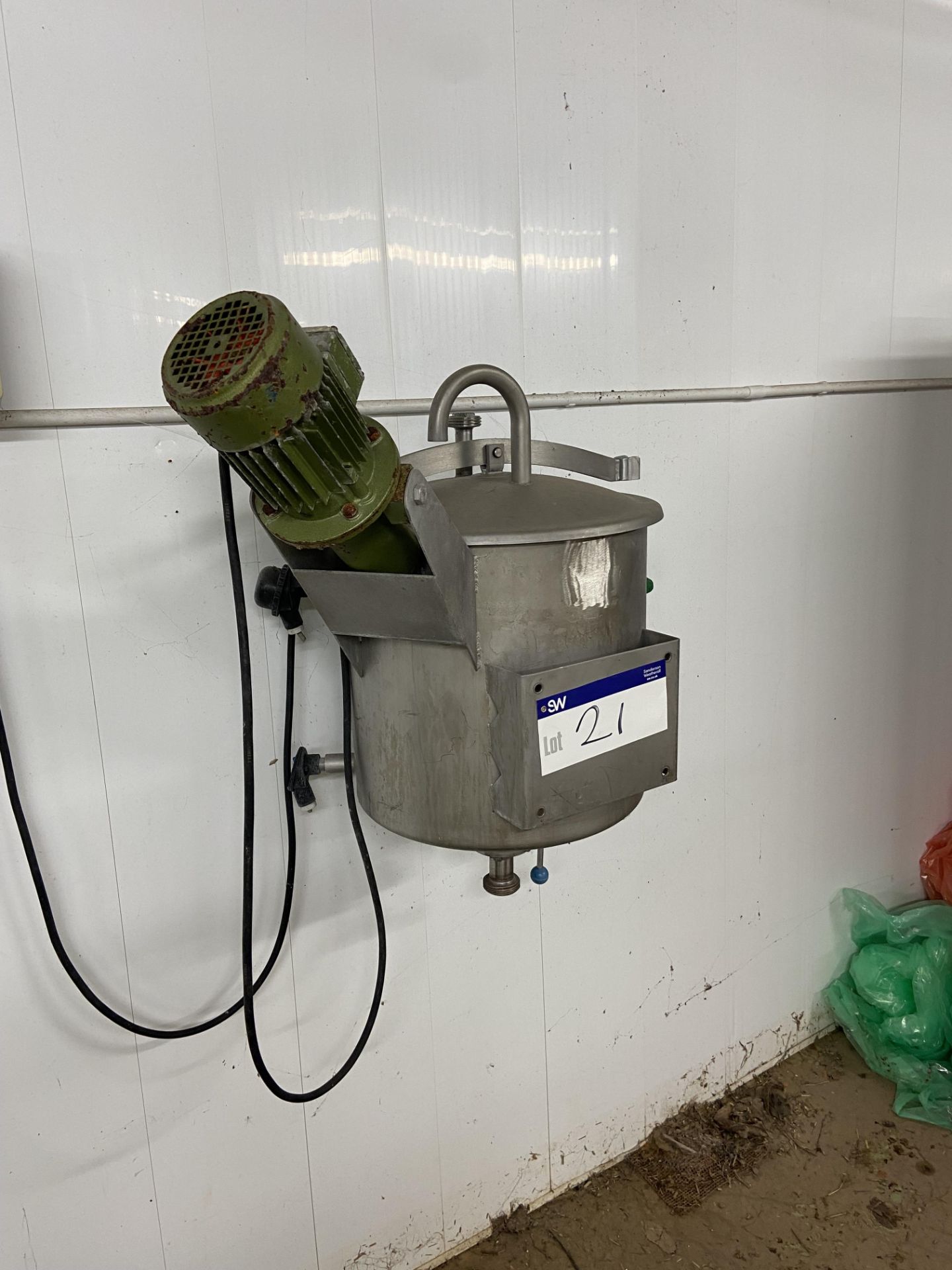 Typhoon Stainless Steel Wall Mounted Yoghurt Mixer, machine no. 87 TY, approx. 420mm dia. x 400mm - Image 2 of 5