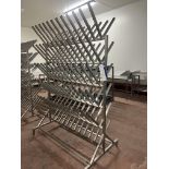 Double Sided Boot Rack, holds 144 boots, approx. 1.4m x 0.8m x 2m high, lift out charge - £20 + VAT,