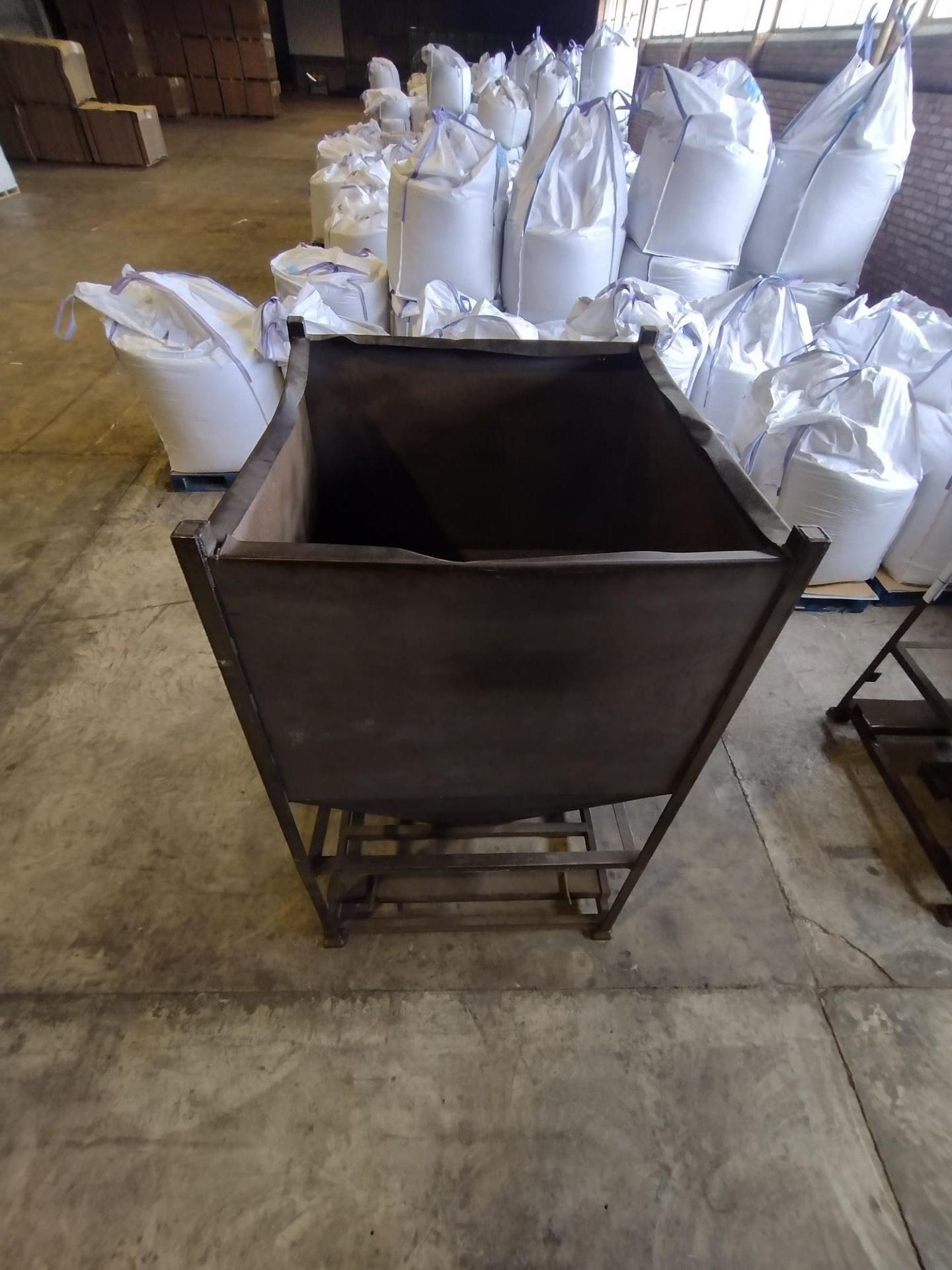 TEN HOPPER BOTTOMED TOTE BINS, approx. 1285mm x 1285mm x 1950mm. Lot located Bretherton, Lancashire. - Image 3 of 3