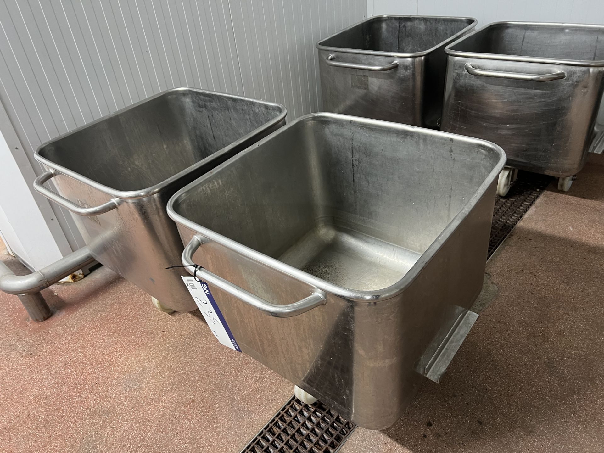 Two Tote Bins, lift out charge - £20 + VAT, lot located in Bury St Edmunds, Suffolk Please read