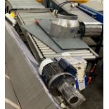 Stainless Steel Framed Gravity Roller Conveyor, approx. 1.5m centres long x 500mm wide on rollers,