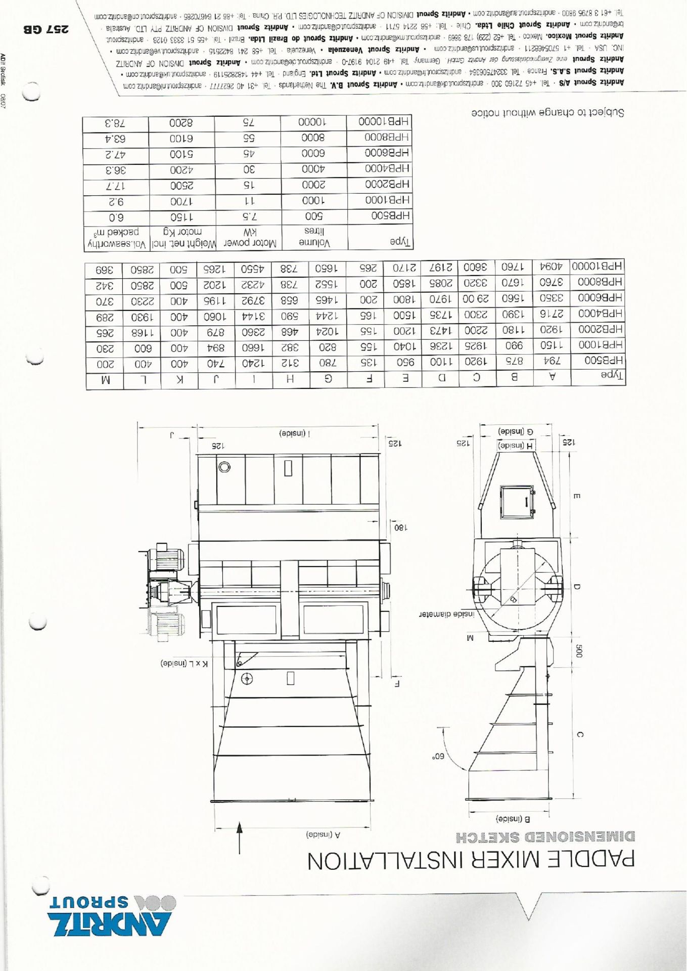 Sprout Matador HPB 600 1 STAINLESS STEEL 3TONNE THREE TIER HORIZONTAL PADDLE MIXER, year of - Image 25 of 28