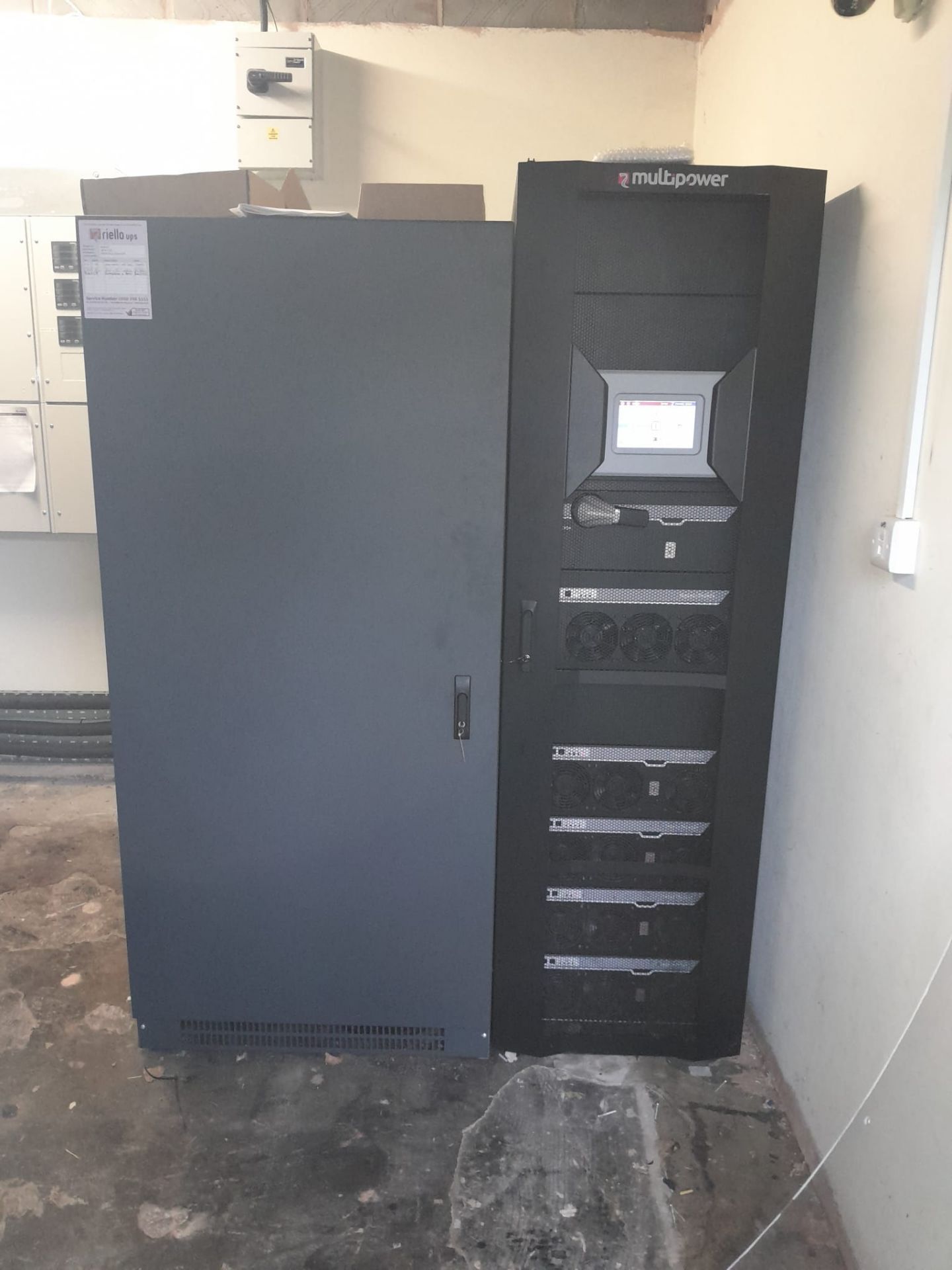 Riello MPW300 Uninterruptible Power Supply UPS, serial no. ME09UP110530007, with connectivity panel,