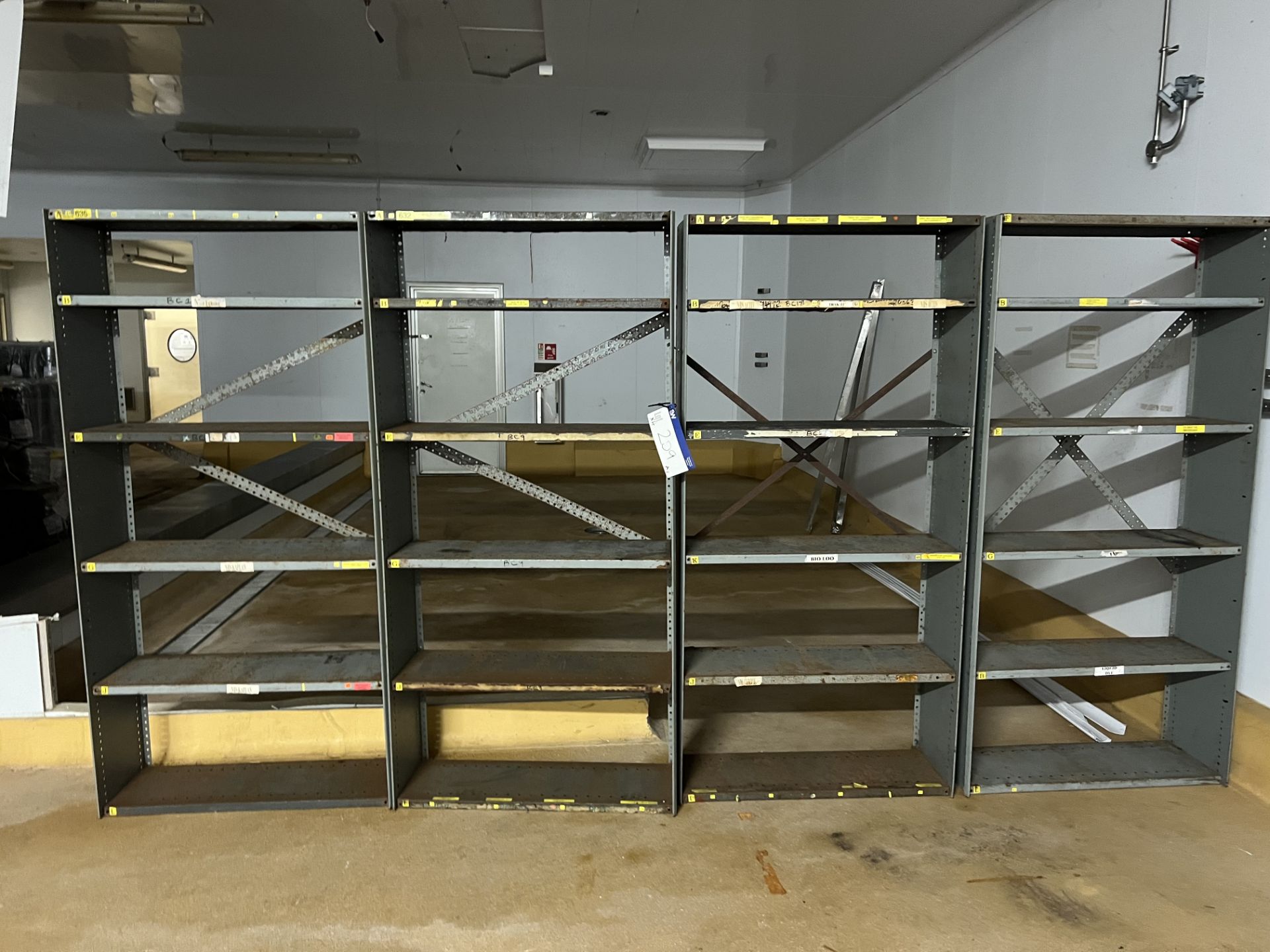 Four Sets of Shelf Racking, each set measures approx. 0.92m x 0.33m x 1.9m high, lift out - Image 2 of 2