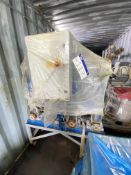Lowara Four Pump Set, each with electric motor, on steel/ galvanised frame, lot located in