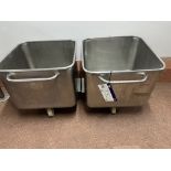 Two Tote Bins, lift out charge - £20 + VAT, lot located in Bury St Edmunds, Suffolk Please read