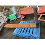 Pair of Pallet Forks, approx. 2.2m long, lift out charge - £20 + VAT, lot located in Bury St