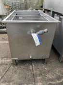 Tank, with cooling pipework, approx. 1.8m x 1m x 1.3m high, lift out charge - £30 + VAT, lot located
