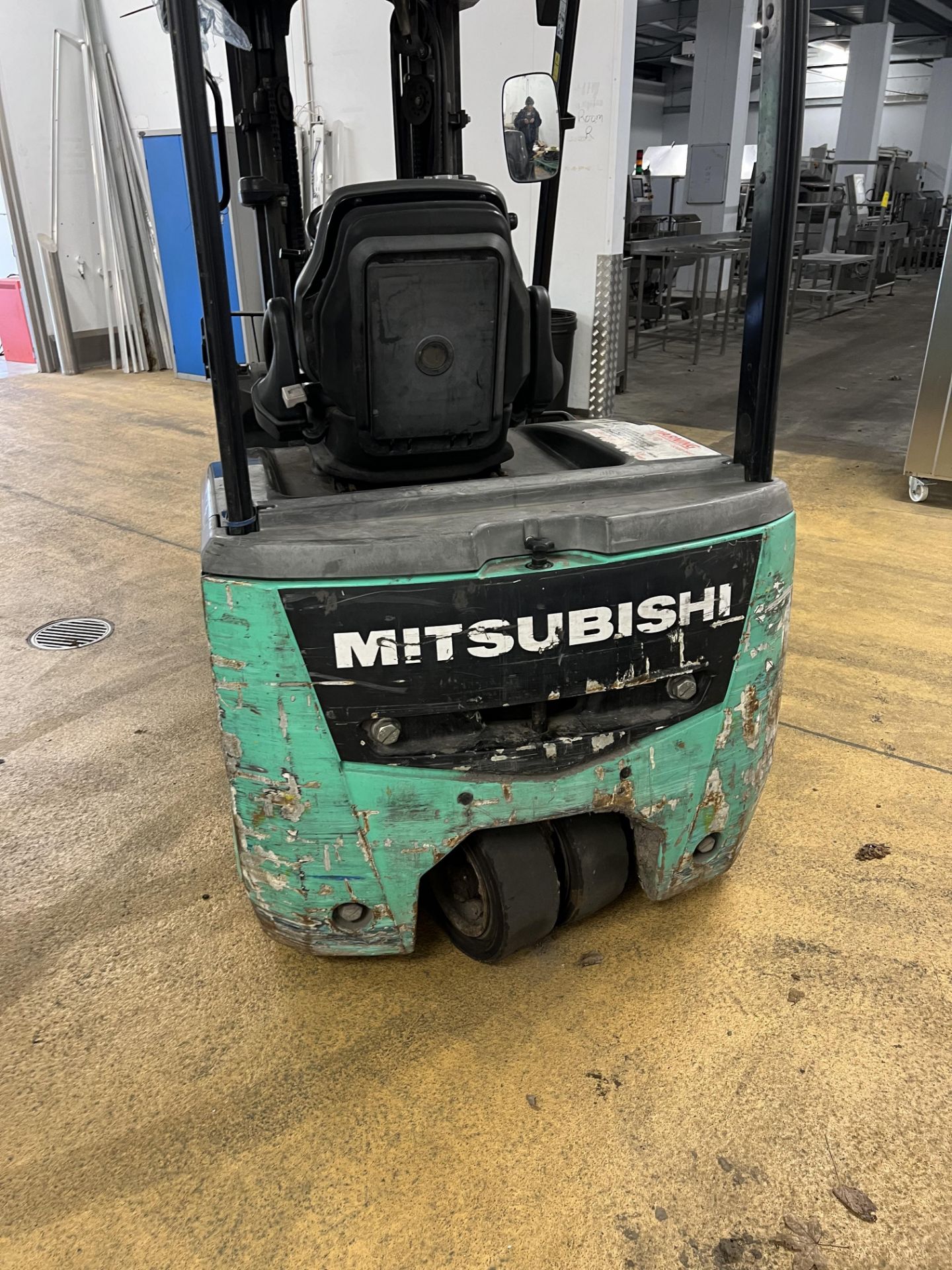 Mitsubishi FB16CPNT 1600kg cap. Electric Fork Lift Truck, serial no. EFB22 02177, with battery - Image 2 of 12