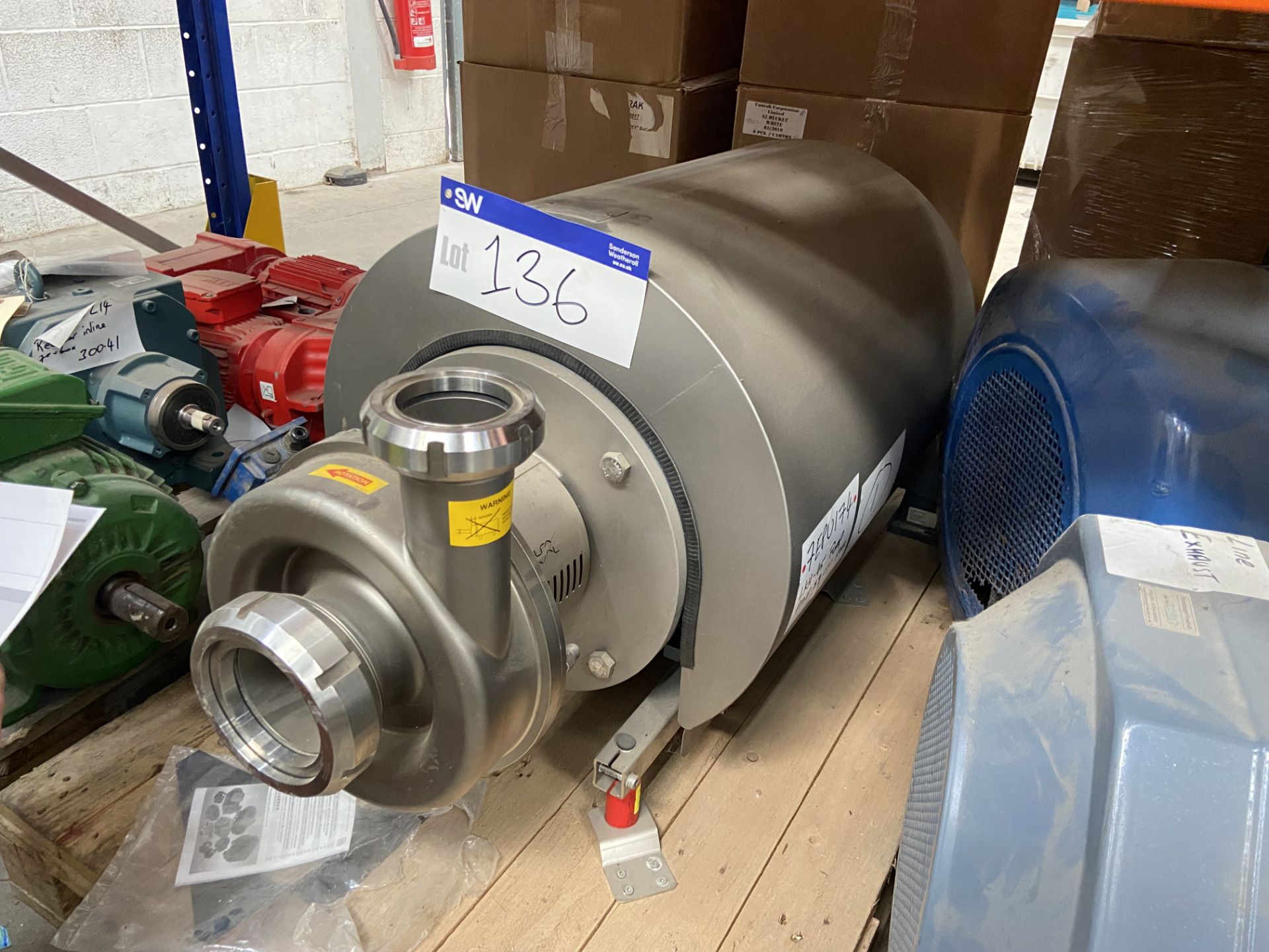 Alfa Laval LKH45 Stainless Steel Cased Pump, lot located in Bretherton, Lancashire, lot loaded - Bild 2 aus 4