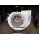 Grain Drying Fan, with 37kW electric motor, approx. 760mm dia. inlet, 605mm x 390mm outlet,