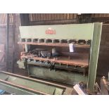 Interwood FHU ELECTRO-HYDRAULIC PLATEN COLD VENEER PRESS, serial no. 38, platens approx. 2.13m x 1m,