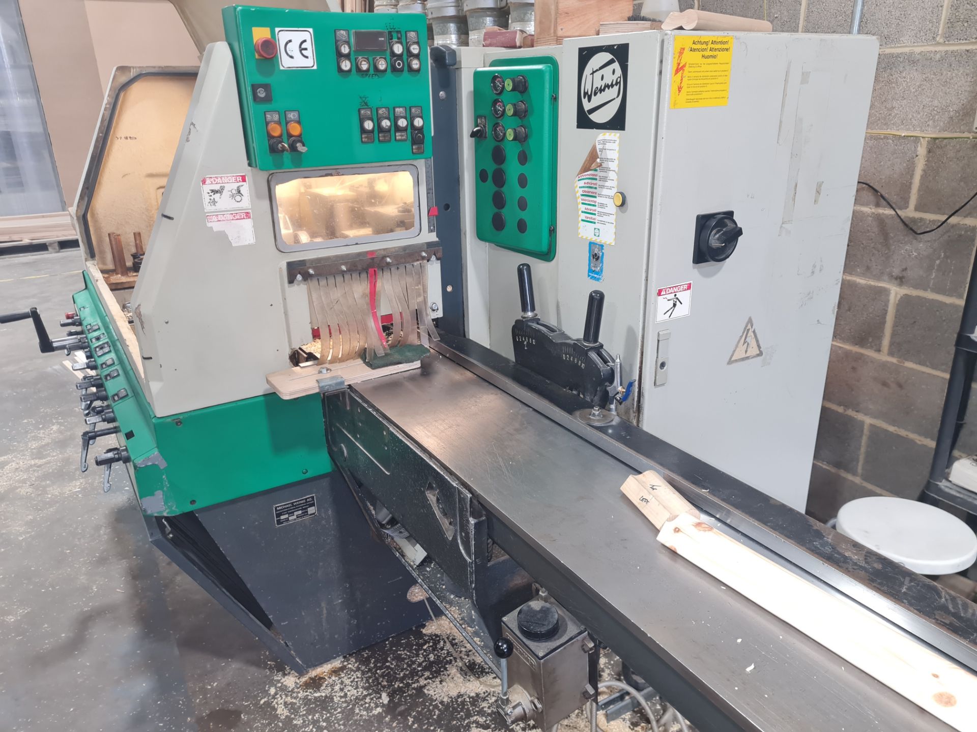 Weinig PROFIMAT 23 Planer Moulder, serial no. 123-2372, lot located at Lowe & Simpson, Stockton,