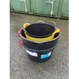 Six Plastic Buckets Please read the following important notes:- ***Overseas buyers - All lots are