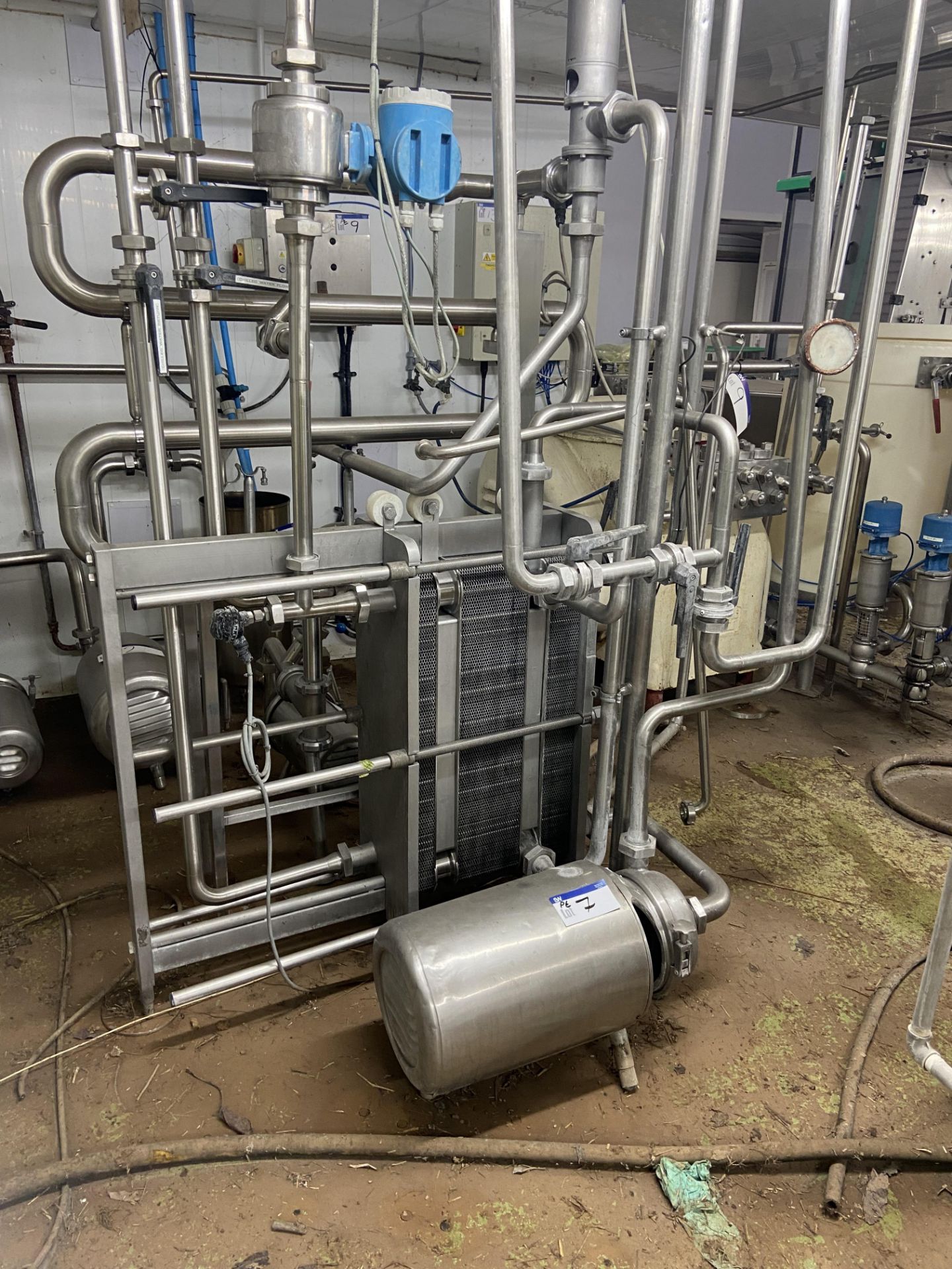 UK Exchangers S14 FS PASTEURISER, serial no. C-5494, year of manufacture 2006, with Puma and Alfa