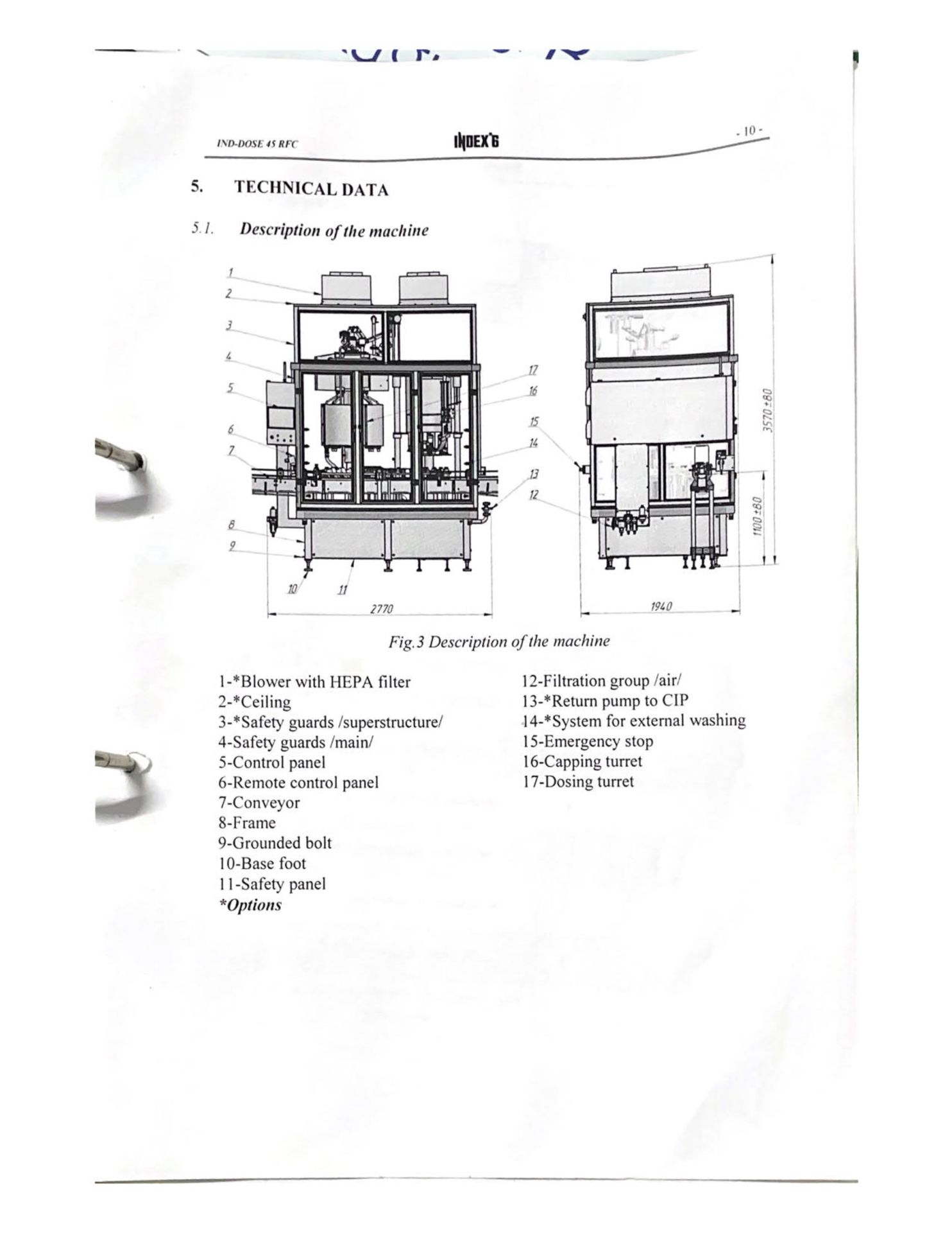 Index-6 IND-DOSE 45 RFC 8/4 MILK BOTTLING LINE, serial no. 45011, year of manufacture 2013, ( - Image 32 of 39