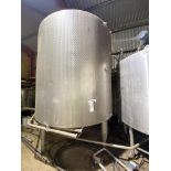 Pasilac SBQ VERTICAL STAINLESS STEEL MIXING VESSEL, code no. 733.16, serial no. 54.754/01.2, approx.