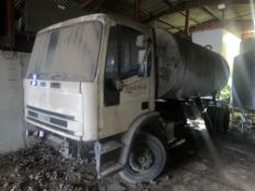 Ford Iveco 4x2 Milk Tanker, with insulated milk tank, approx. 1.8m dia. x 3.8m long, fitted