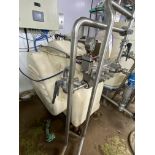 APV KF6 3PS HOMOGENISER, serial no. 67365, with stainless steel control panel (immediate piping only