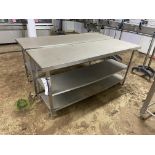 Two Steel Benches, each approx. 1.8m x 600mm (please note this lot is part of combination lot 29)