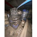 Approx. 350 Assorted Plastic Milk Crates, on cold room roof and in cold room Please read the