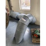 Galvanised Steel Bifurcated Fan, approx. 500mm dia., with silencer and ducting as fitted Please read
