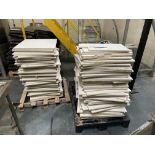 Assorted Ceiling Tiles, on two pallets, mainly approx. 595mm x 595mm Please read the following