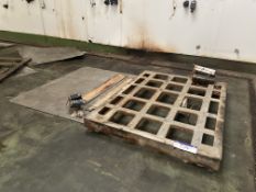 Loadcell Weighing Platform, approx. 2m x 1.5m, with Bizerba digital read out, loadcells as fitted