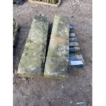 Two Stone Lintels, on one pallet Please read the following important notes:- Free loading will be