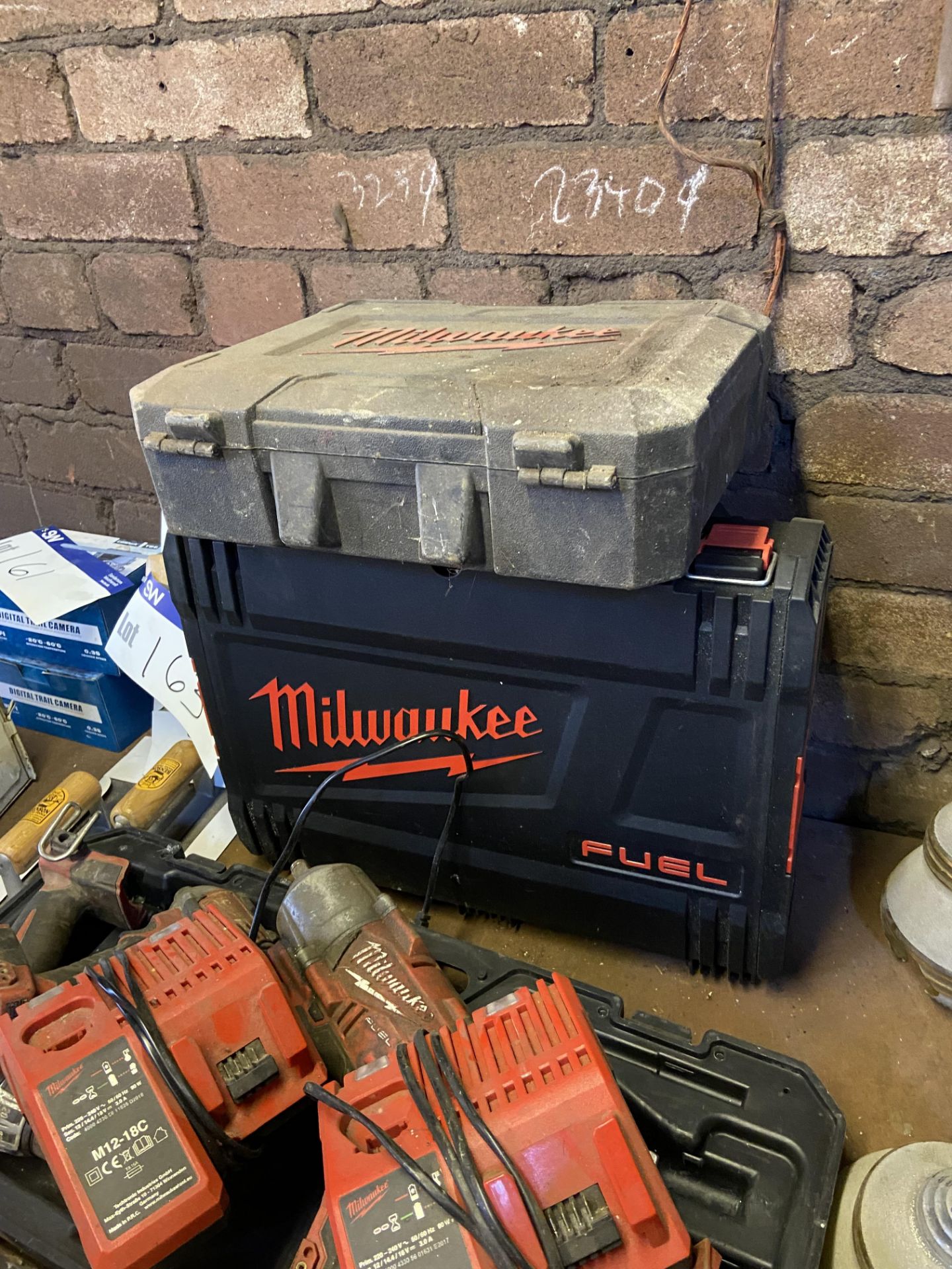 Milwaukee Assorted Portable Electrical & Battery Tools, all known to require attention Please read - Image 2 of 2