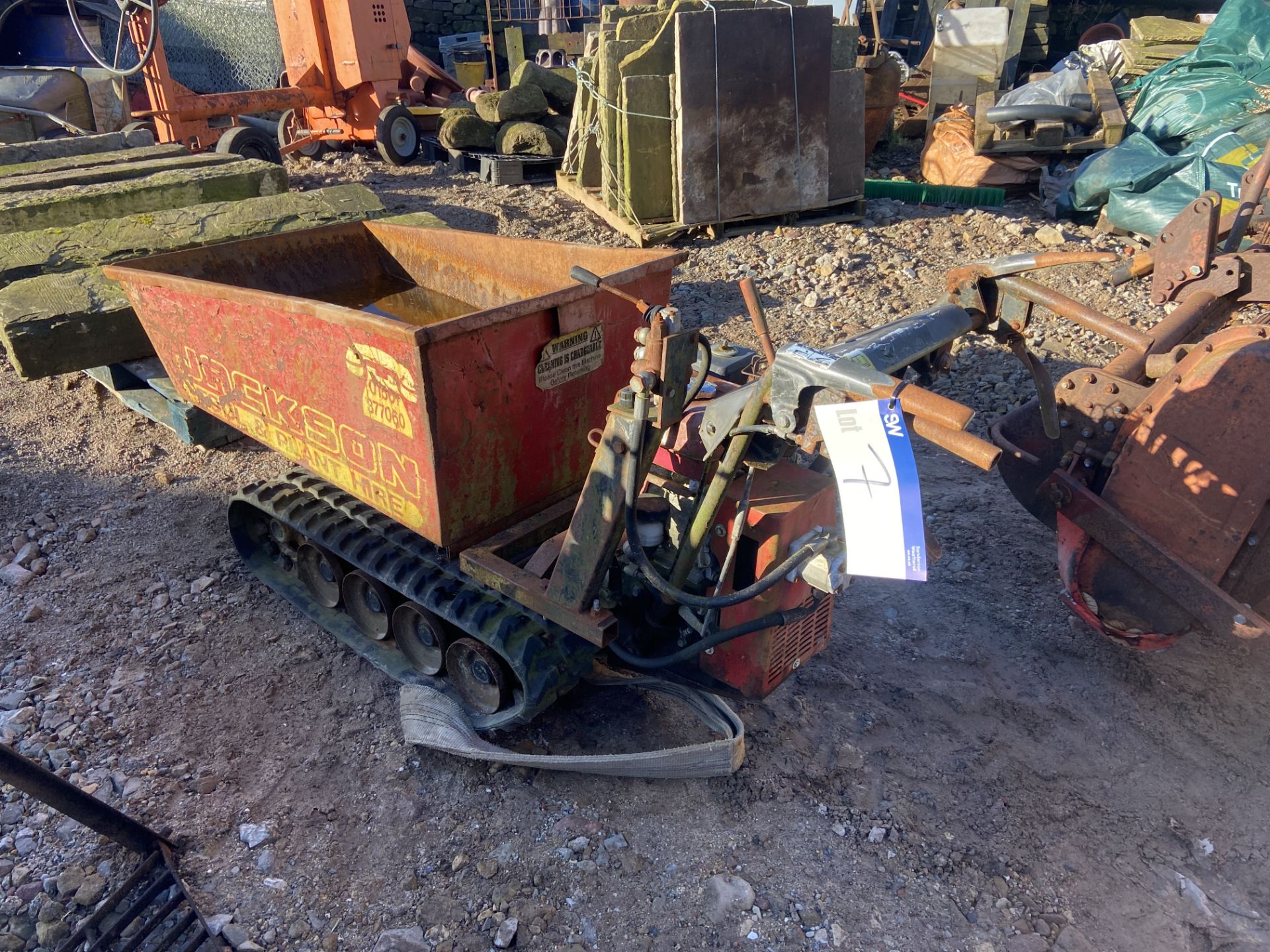 Track Mounted Power Barrow, fitted Honda petrol engine; vendor’s comments – spare or repair Please