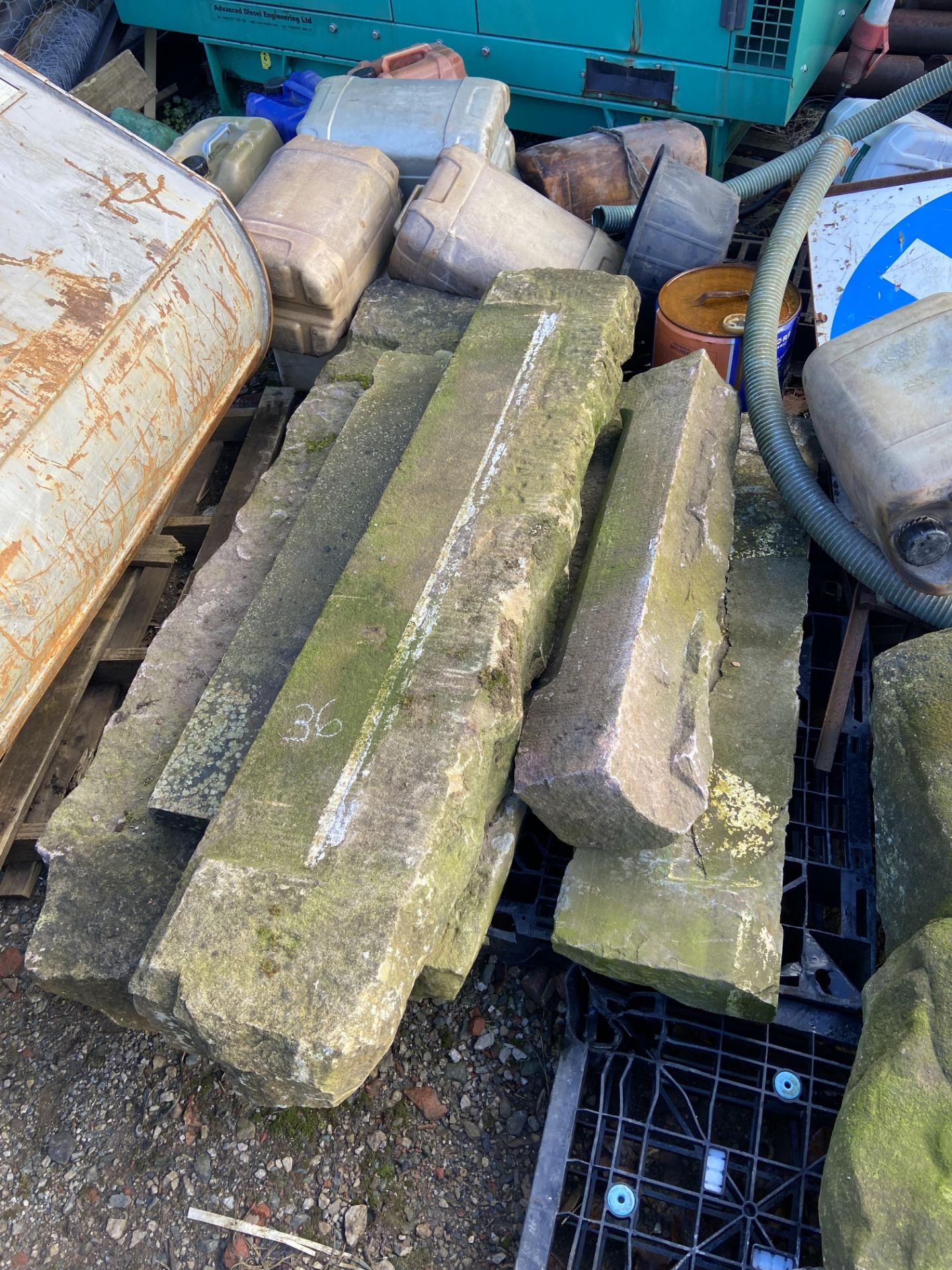 Assorted Stone Sills, as set out Please read the following important notes:- Free loading will be