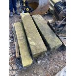 Assorted Stone Lintels, as set out on pallet Please read the following important notes:- Free