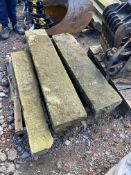 Assorted Stone Lintels, as set out on pallet Please read the following important notes:- Free