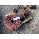Three Lay Flat Hoses, 100mm, 47.5m long overall Please read the following important notes:- Free