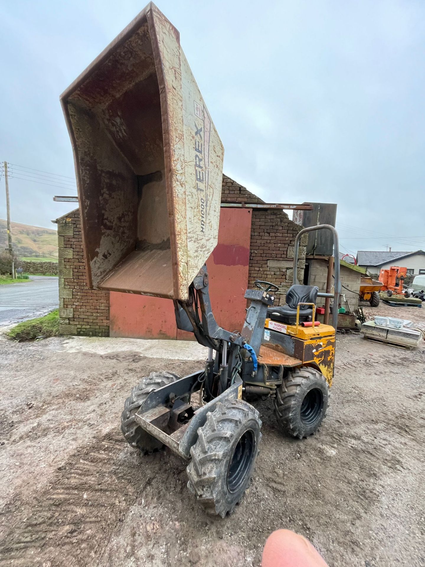 Benford Terex HD1000 KR ARTICULATED HIGH LIFT DUMPER, VIN SLBDRP00E407HN307, unladen weight - Image 11 of 11