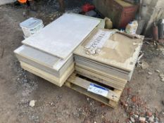 Approx. 18.4 sq m Porcelain Paving Stones, assorted colours (please note - this lot is NOT subject