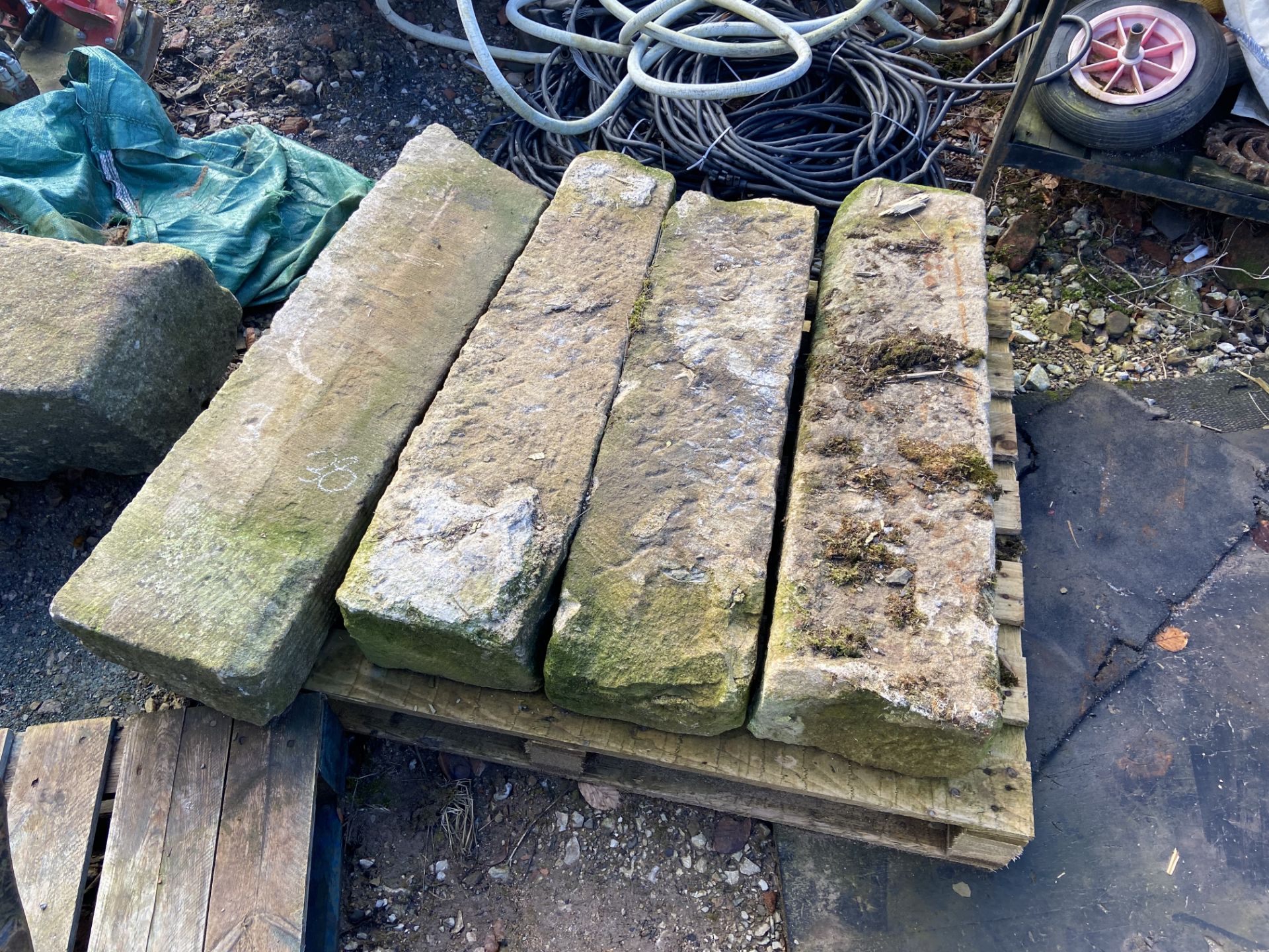 Assorted Stone Sills, on one pallet Please read the following important notes:- Free loading will be